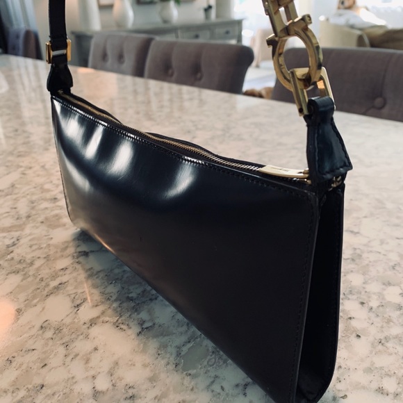 Salvatore Ferragamo Handbags - Salvatore Ferragamo Patent Leather Bag Sat…